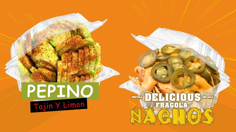 Pepino Tajin Y Limon and Nachos