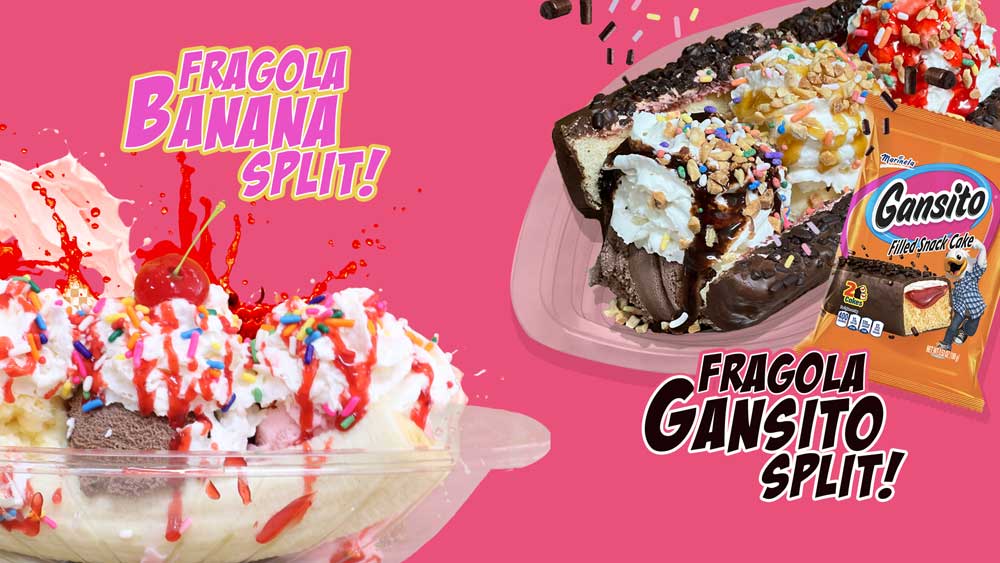 Banana Split and Gansito Split Ice Cream.